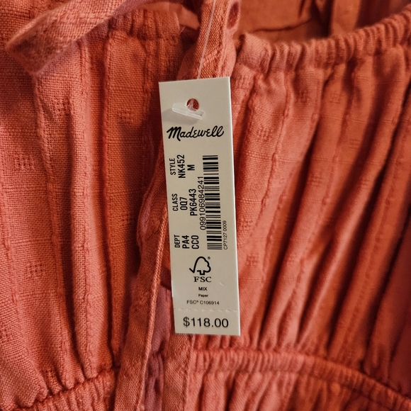 NWT MADEWELL mini dress - Picture 6 of 7